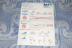 Safety card Avianca (Brasil) Airbus A319 – versão 1 – AVIAÇÃO, CRUZEIROS &  TURISMO shop