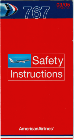 Safety card American Airlines (USA) Boeing 767-300