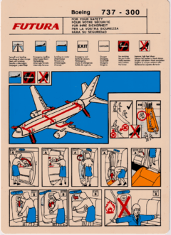 Safety card Futura (Espanha) Boeing 737-300