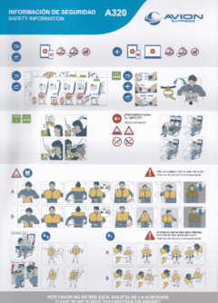Safety card Avion Express A320
