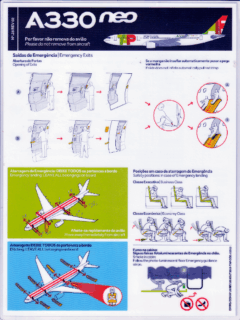 Safety card TAP Air Portugal Airbus A330neo