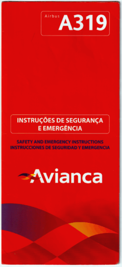 Safety card Avianca (Brasil) Airbus A319
