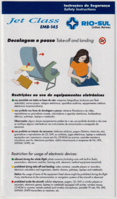 Safety card Rio-Sul (Brasil) Embraer 145