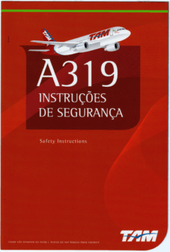 Safety card TAM (Brasil) Airbus A319
