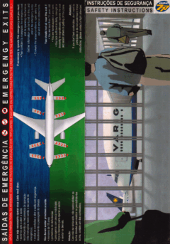 Safety card VARIG (Brasil) Boeing 777-200
