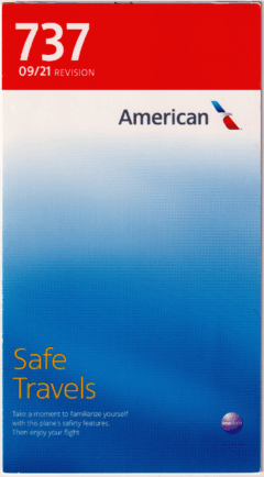 Safety card American Airlines (USA) Boeing 737-800