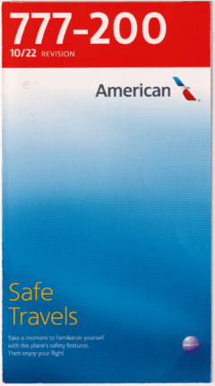 Safety card American Airlines (USA) Boeing 777-200