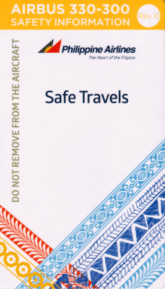 Safety card Philippine Airlines (Filipinas) Airbus A330-300