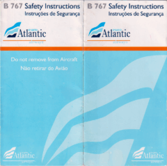 Safety card EuroAtlantic (Portugal) Boeing 767-300