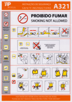 Safety card TAP Air Portugal (Portugal) Airbus A321