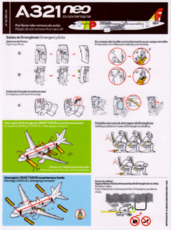 Safety card TAP Air Portugal (Portugal) Airbus A321neo