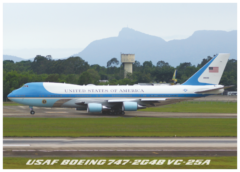 Postal US Air Force Boeing 747-200/VC-25A 82-8000 "Air Force One"