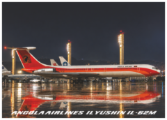 Postal TAAG Angola Airlines Ilyushin IL-62M D2-TIF